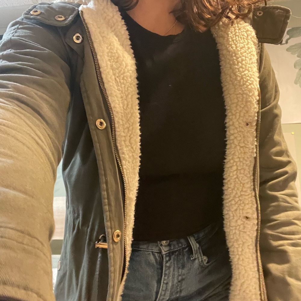 green jacket